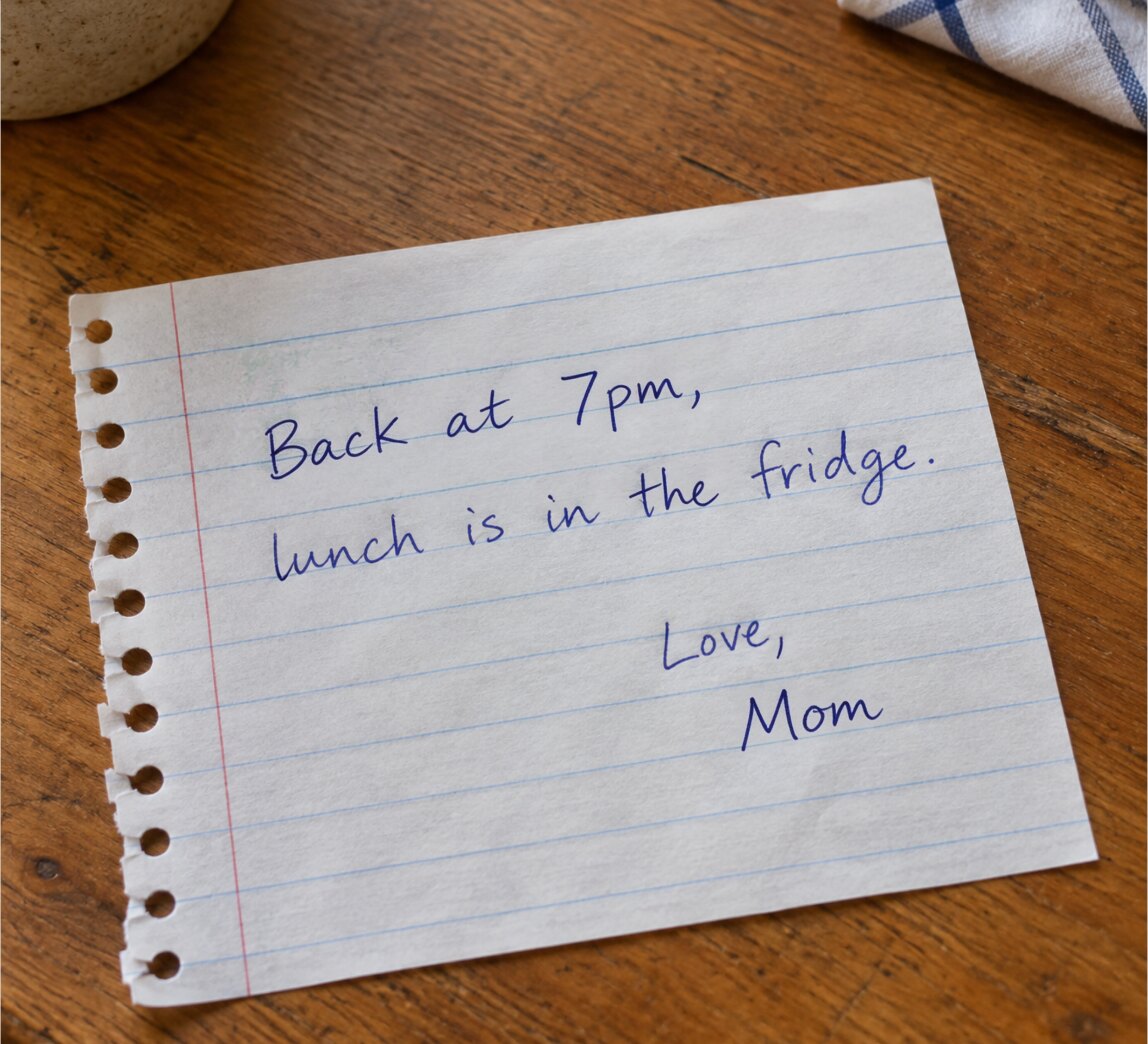 A handwritten note, After